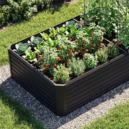 1/2 pcs Raised Garden Bed Kit, Outdoor Patio Planter Box for Plants Vegetables Flowers