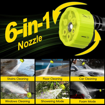 Cordless Pressure Washer with Charger Base, Portable Bottle Power Washer for Car, Home & Garden