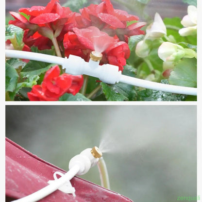 Misting Cooling System, Outdoor Mister for Patio Cooling, Garden Greenhouse Watering