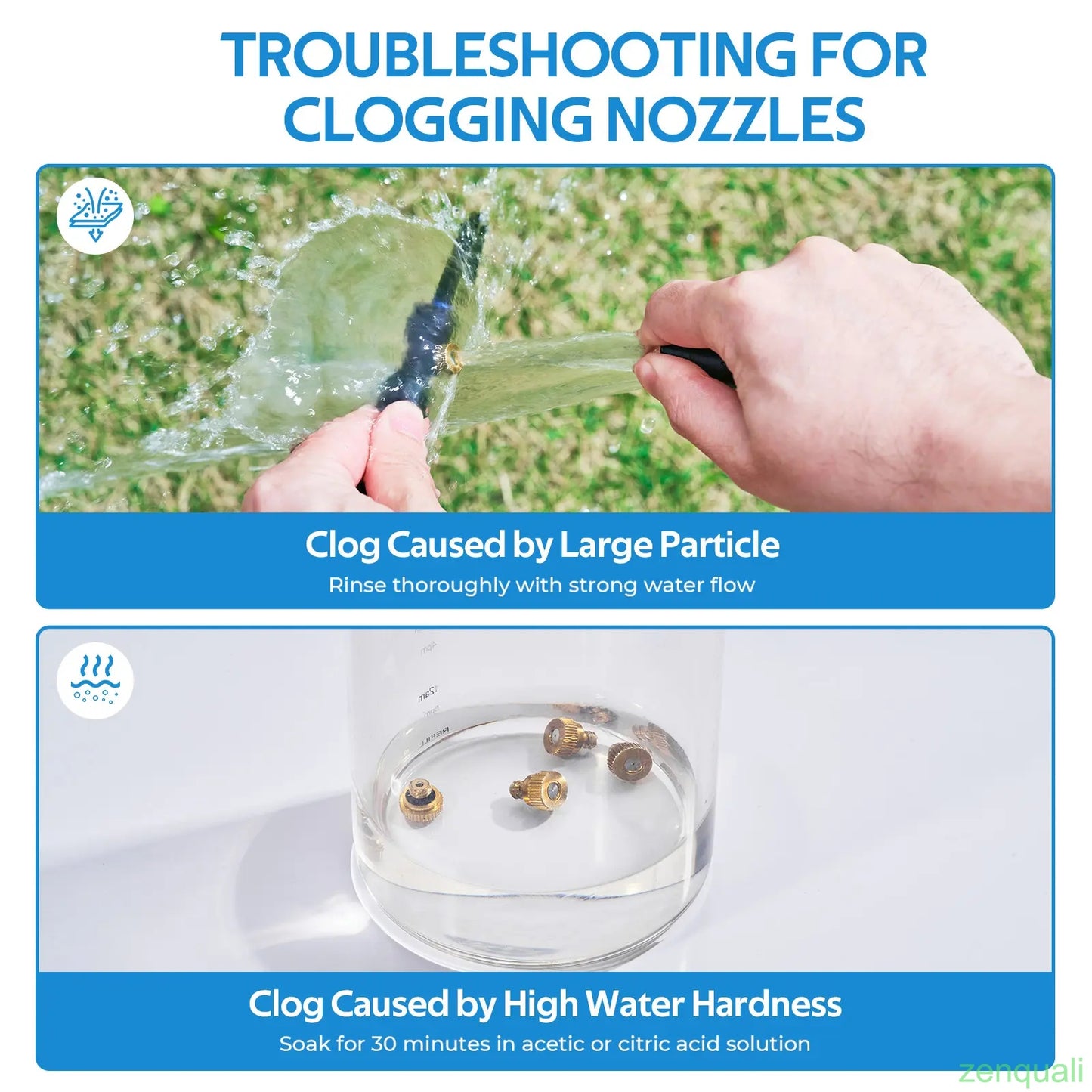Misting Cooling System, Outdoor Mister for Patio Cooling, Garden Greenhouse Watering
