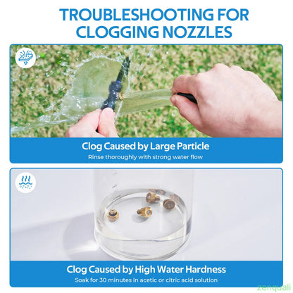 Misting Cooling System, Outdoor Mister for Patio Cooling, Garden Greenhouse Watering