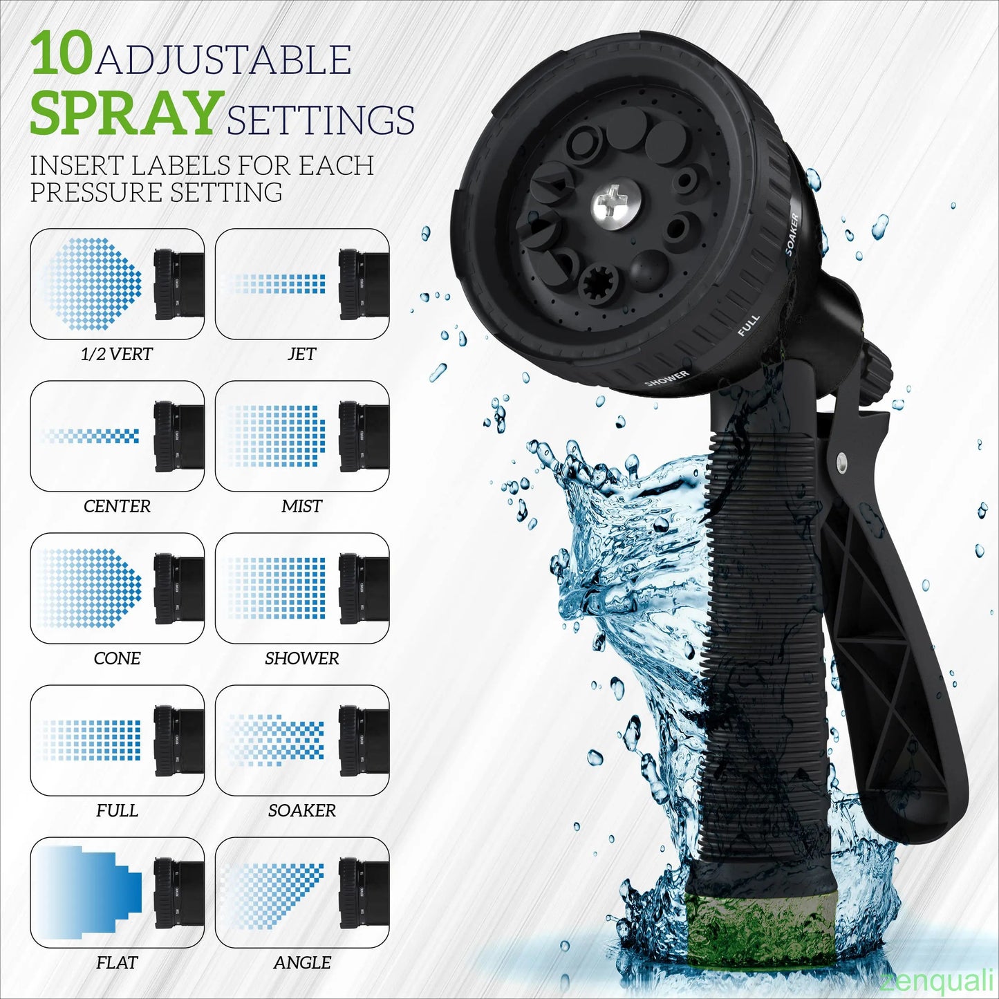 100、50FT Expandable Garden Hose,Heavy Duty Superior Strength