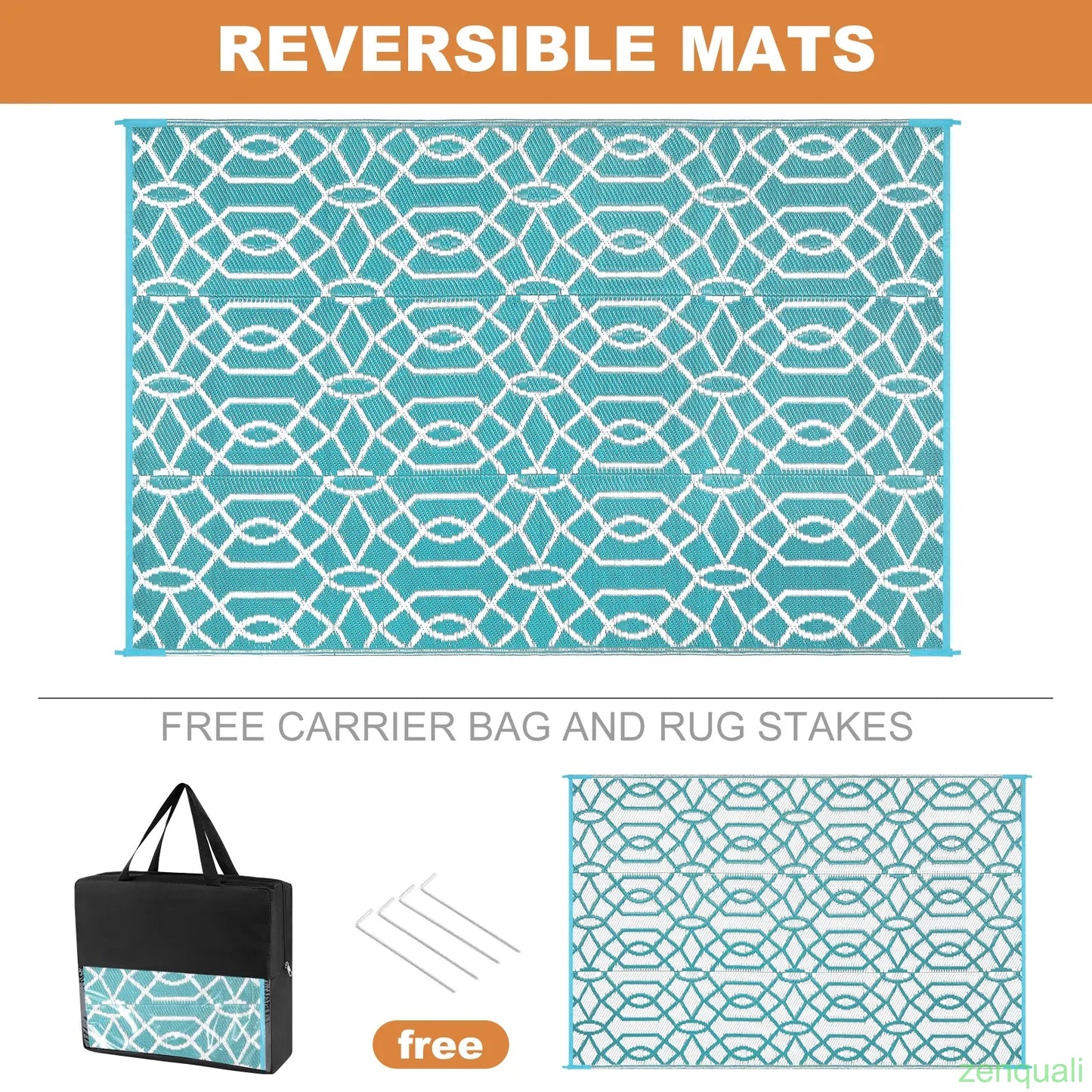 Outdoor double-sided camping carpet