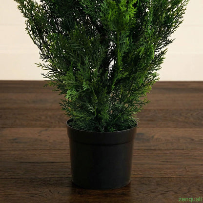 Nearly Natural 4ft Faux Cedar Tree with Nursery Planter