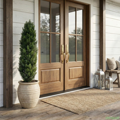 Nearly Natural 4ft Faux Cedar Tree with Nursery Planter