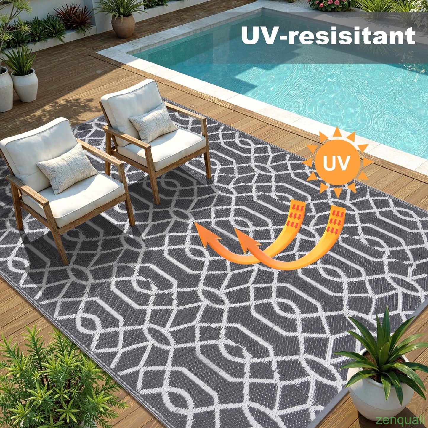 Outdoor double-sided camping carpet