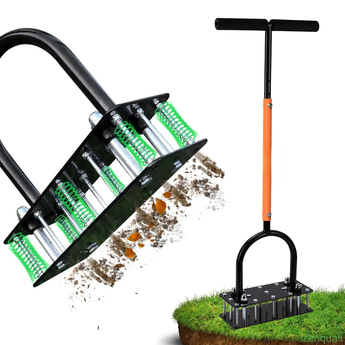 Aerator Lawn Tool, Automatic Dirt and Leaf Clean Design
