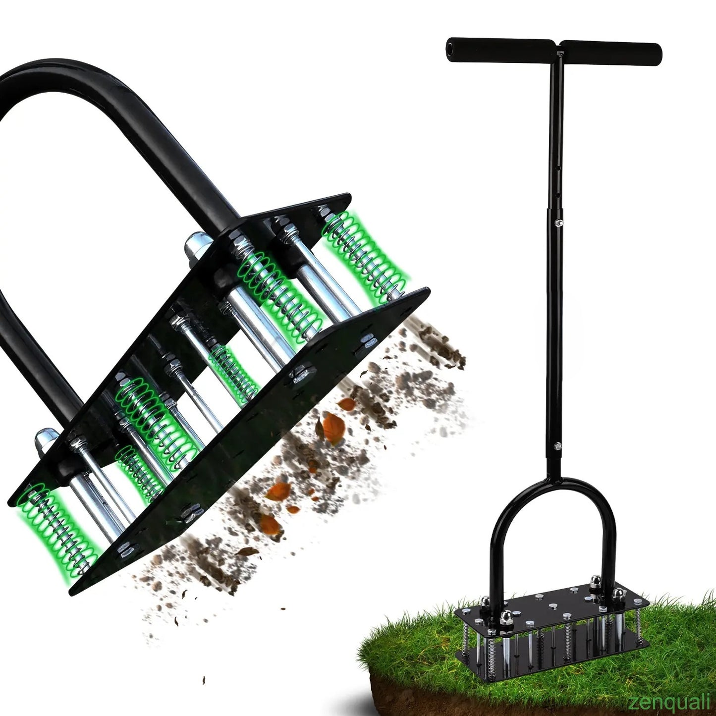 Aerator Lawn Tool, Automatic Dirt and Leaf Clean Design