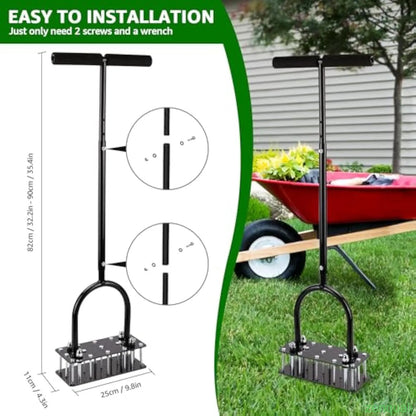 Aerator Lawn Tool, Automatic Dirt and Leaf Clean Design